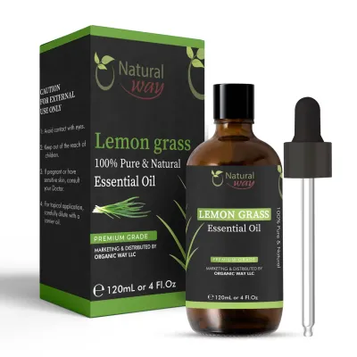 Huile essentielle de citronnelle - Natural Way - 100% pure et naturelle - 120 ml