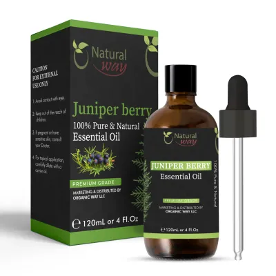 Huile essentielle de baies de genévrier - Natural Way - 100% pure et naturelle - 120 ml