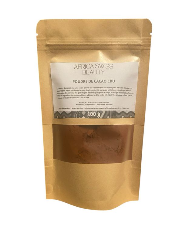 Poudre de cacao cru - 100% pure et naturelle  - 100 g