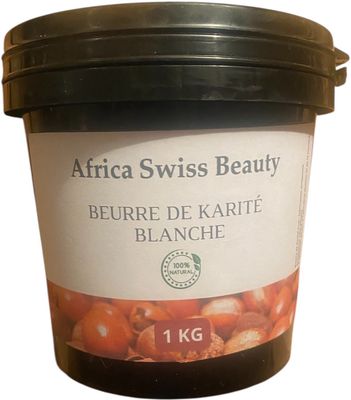 Beurre de karité blanc - 100% brut et naturel - 1 kg