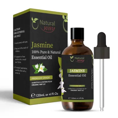 Huile essentielle de jasmin - Natural Way - 100% pure et naturelle - 120 ml