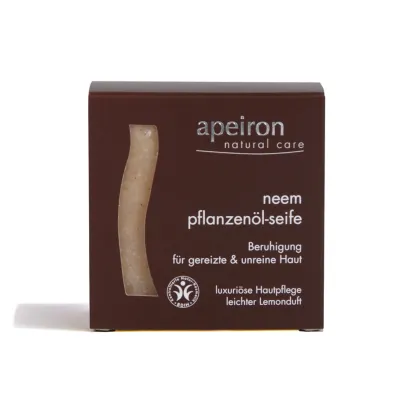 Savon à l'huile végétale Neem - Apeiron - 100 g