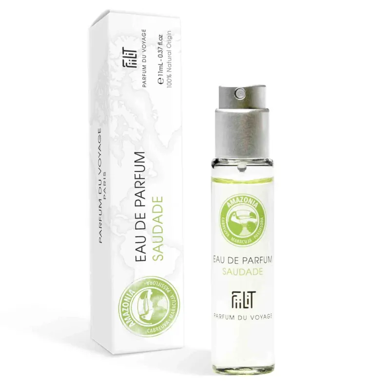 Rechargeable - eau de parfum spray bio - Saudade Amazonia - 11 ml - FiiLiT