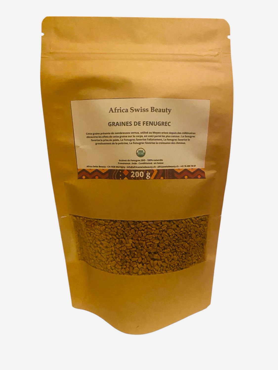 Graines de fenugrec bio - 100% pure et naturelle - 200 g