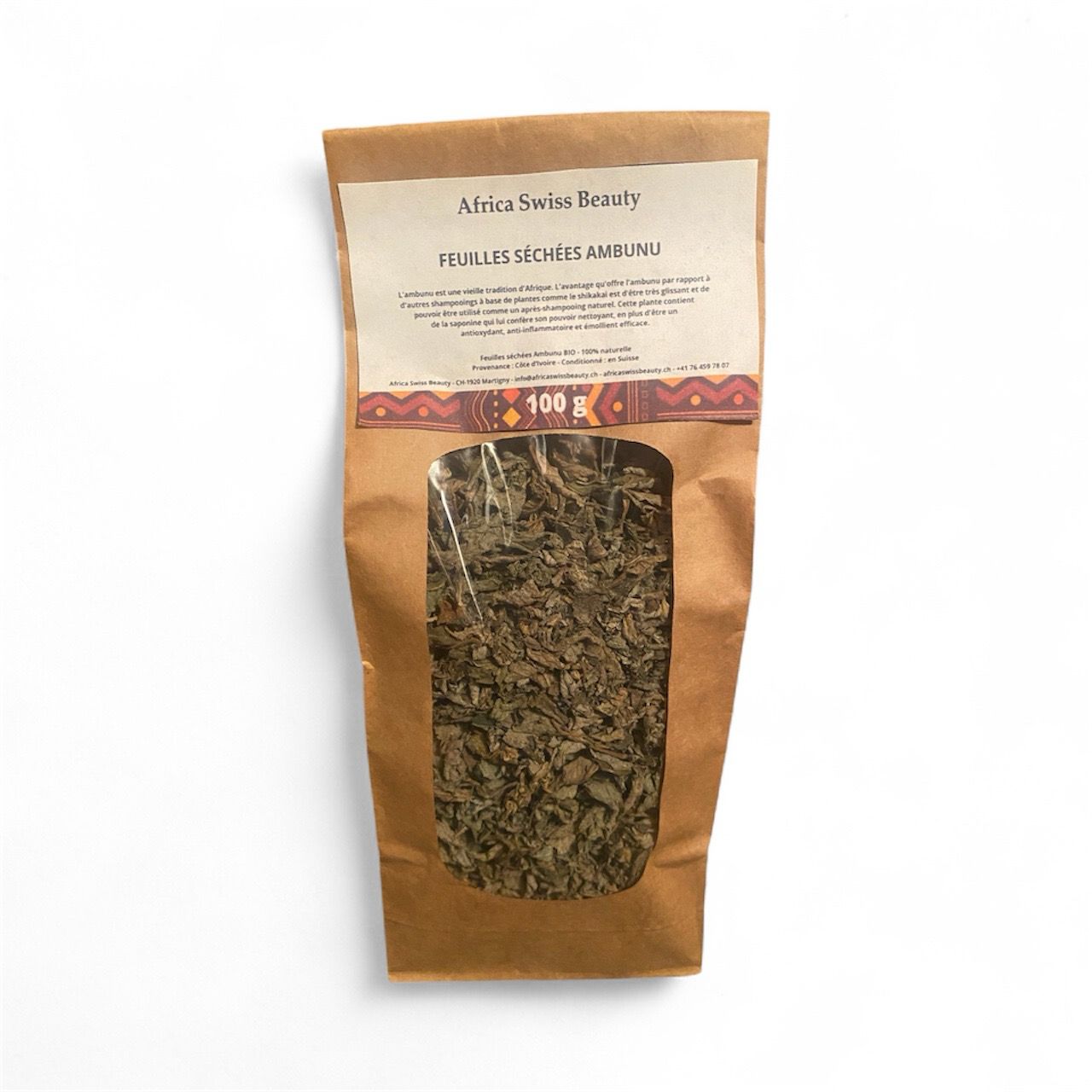 Feuilles séchées ambunu - 100% pure et naturelle - 100 g