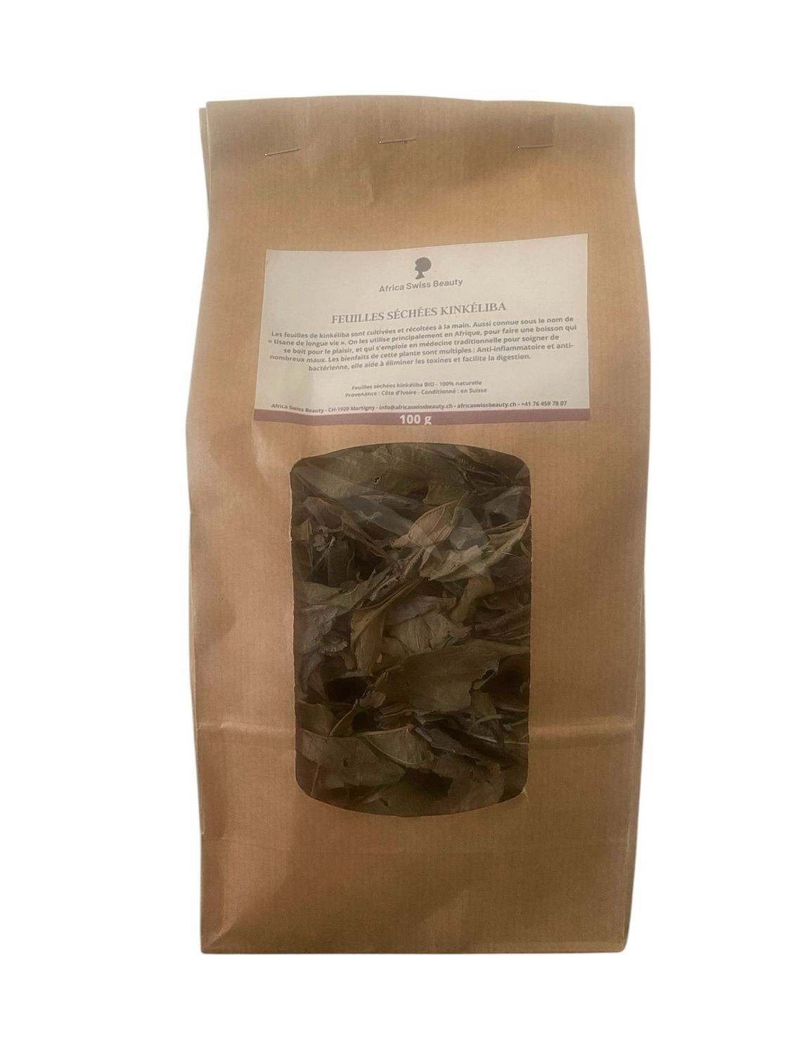 Feuilles séchées kinkéliba - 100% pure et naturelle - 100 g