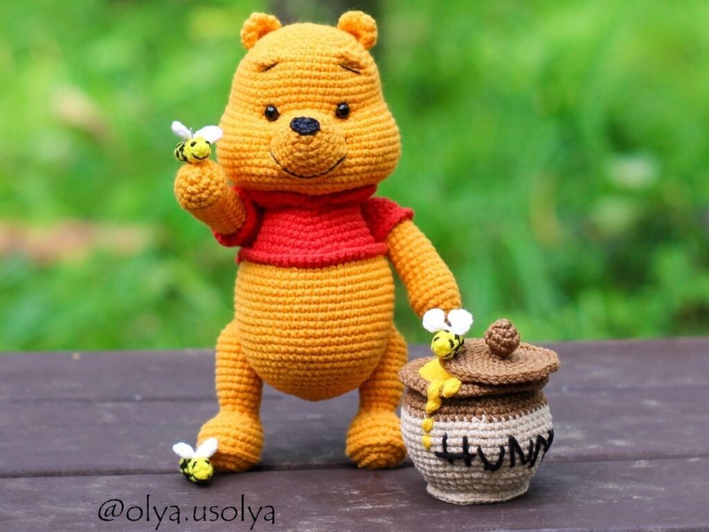 Crochet pattern 3 in 1 | Winnie the Pooh, Eeyore, Piglet | PDF-ENG