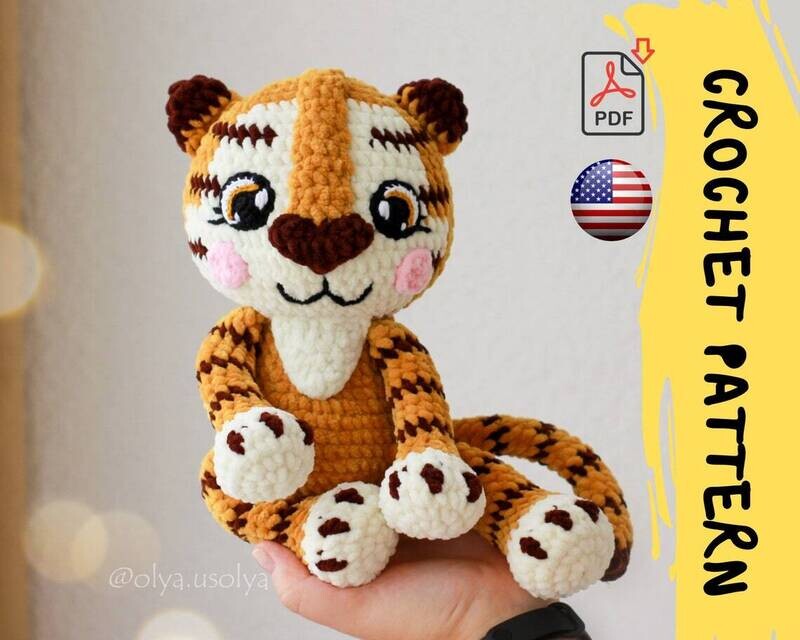 Crochet Pattern | Diego the tiger cub | PDF | ENGLISH