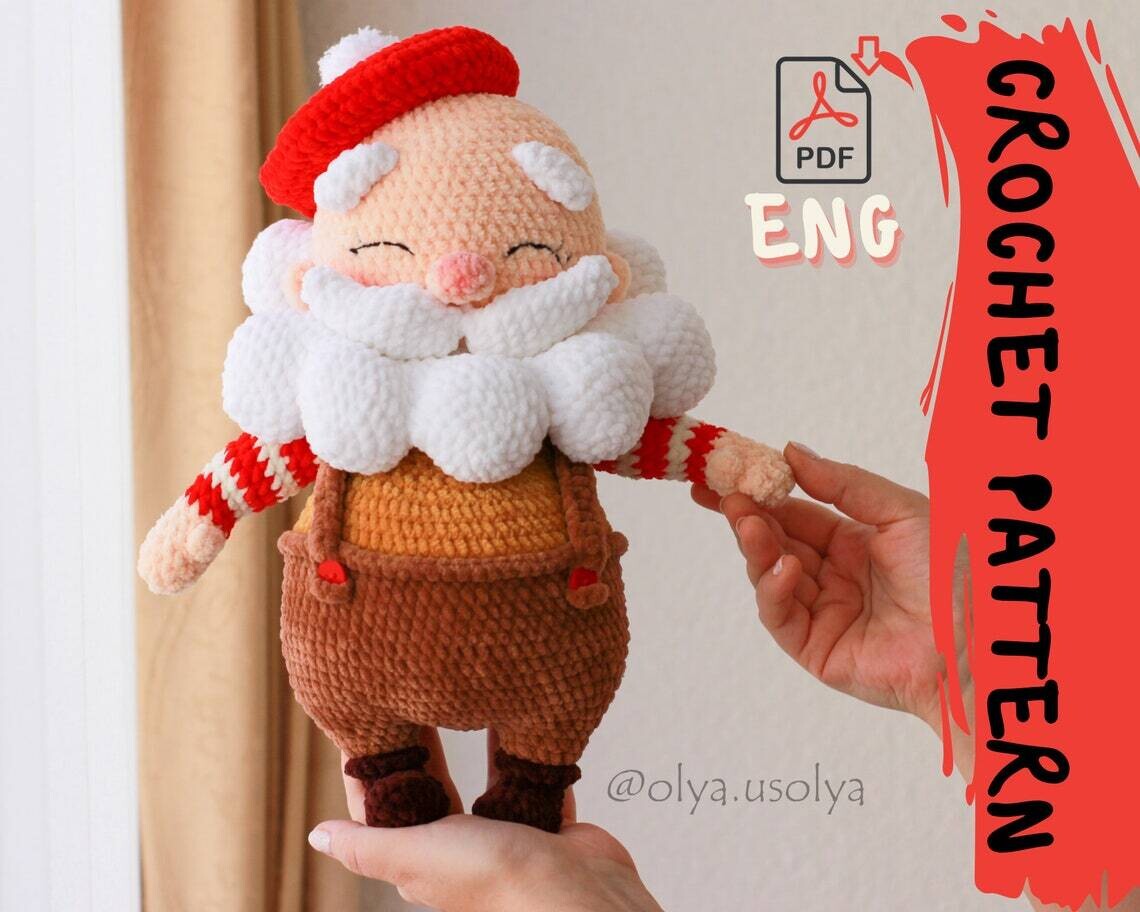 Crochet Pattern | le Pere Noel (Santa Claus) | PDF | ENGLISH+GERMAN
