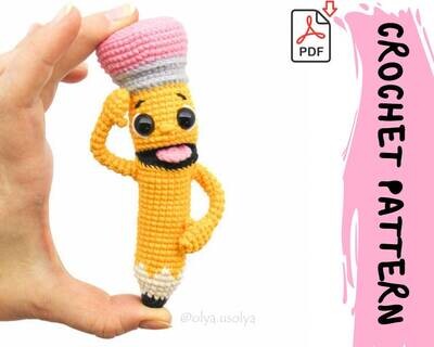 Crochet Pattern | Bobby the Pencil | PDF | ENGLISH+GERMAN