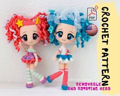 Crochet Pattern | Chibi Doll | PDF | ENGLISH