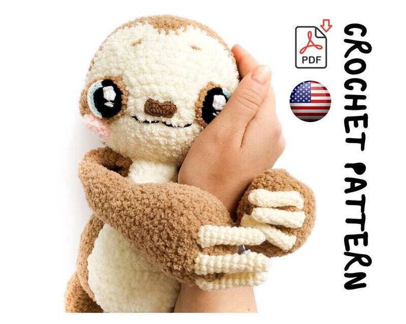 Crochet pattern | Lenny the Sloth | PDF | ENGLISH+GERMAN