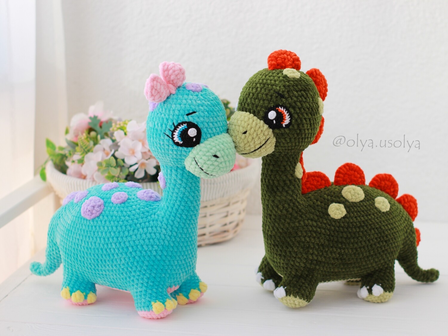 Crochet Pattern | Dino Family | PDF | ENGLISH+GERMAN
