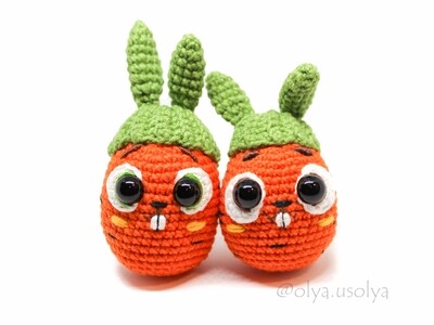 Crochet Pattern | Easter Eggs-Bunnies in basket | PDF | ENGLISH