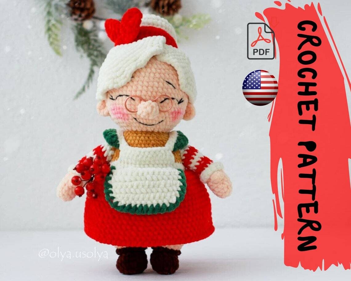 Crochet Pattern | Granny Claus | PDF | ENGLISH+GERMAN