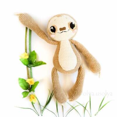 Crochet pattern | Lenny the Sloth | PDF | ENGLISH+GERMAN