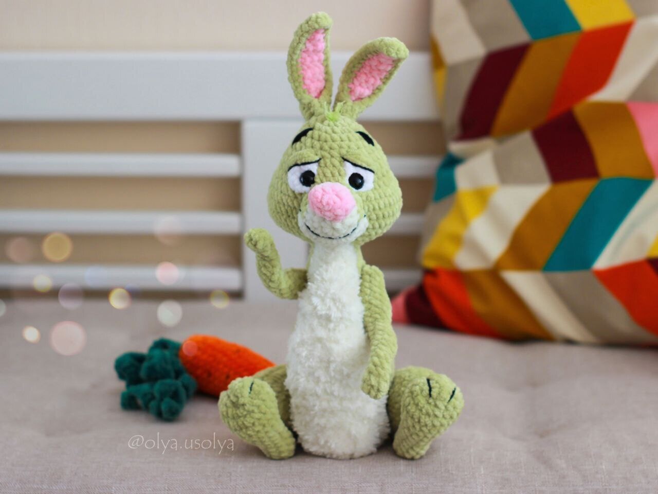 Crochet Pattern | Easter Bunny | PDF | ENGLISH+GERMAN | Winnie the Pooh's friend Rabbit