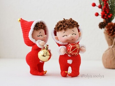 Crochet Pattern | Christmas Elf | PDF | ENGLISH+GERMAN