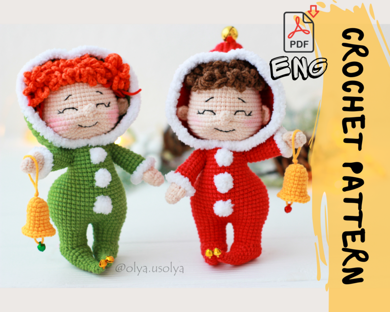 Crochet Pattern | Christmas Elf | PDF | ENGLISH+GERMAN
