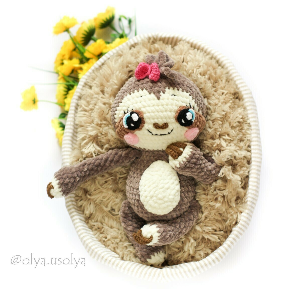 Crochet pattern | Baby Sloth | PDF | ENGLISH+GERMAN