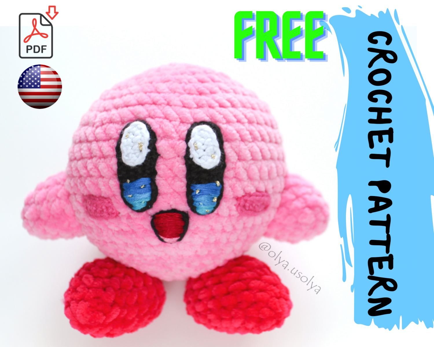 FREE Crochet pattern | Kirby | PDF | ENGLISH
