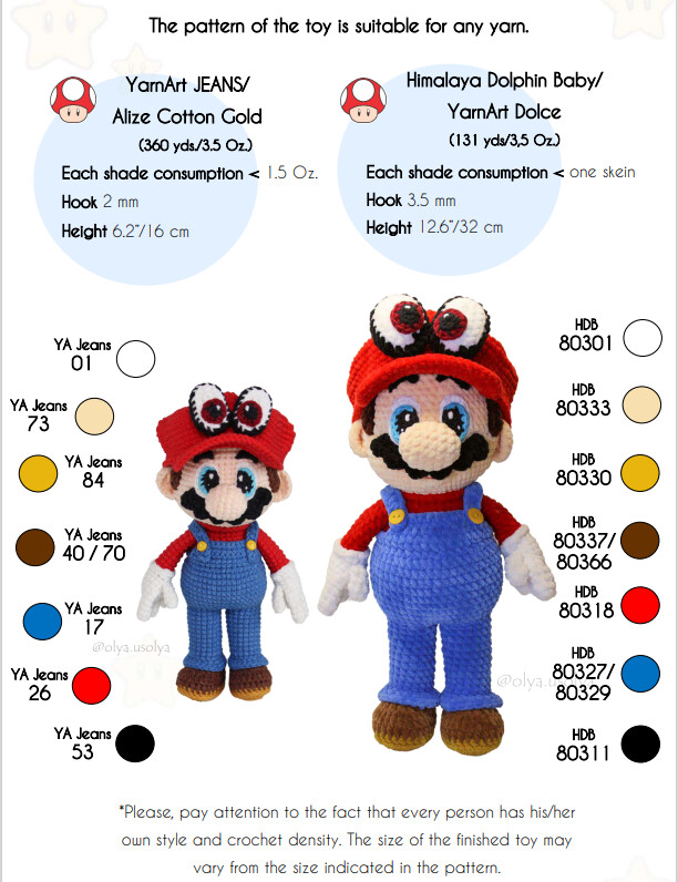 Crochet Pattern | 2 in 1 | Plumber Bros. | PDF | ENGLISH
