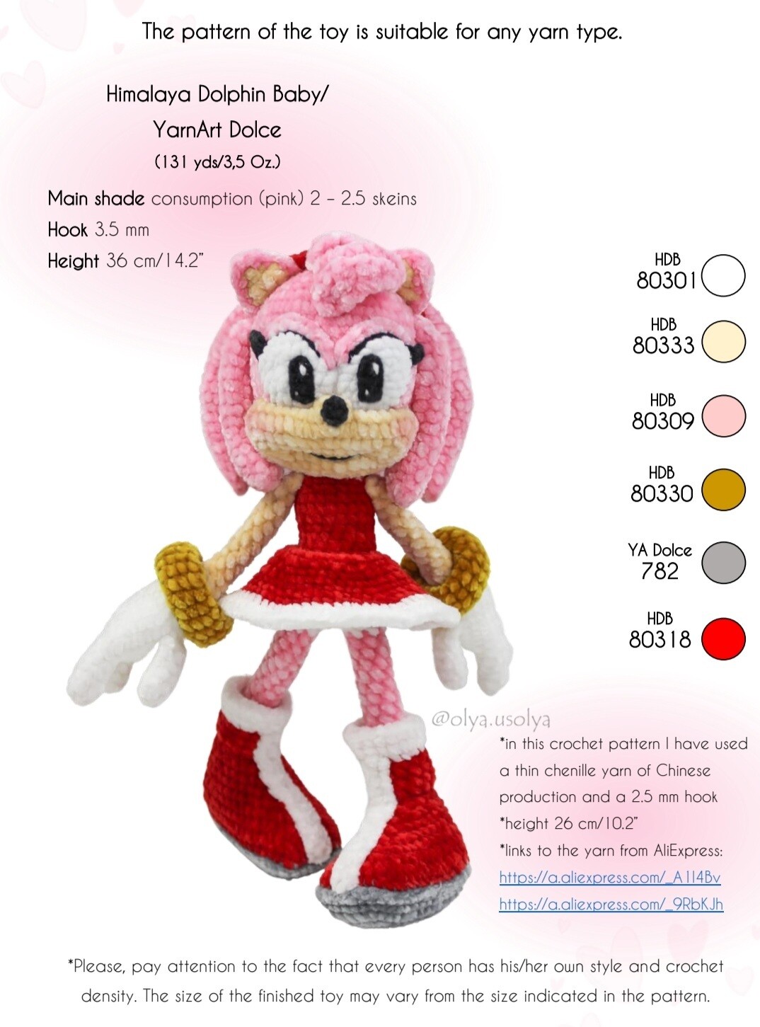Crochet Pattern | Pink Rascal | PDF | ENGLISH |