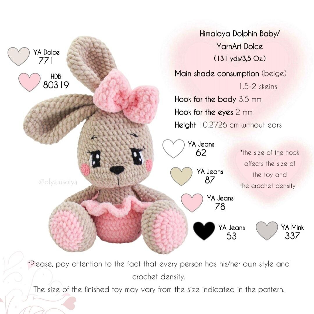 Crochet Pattern | Sweetheart Bunnies | PDF | ENGLISH + GERMAN |