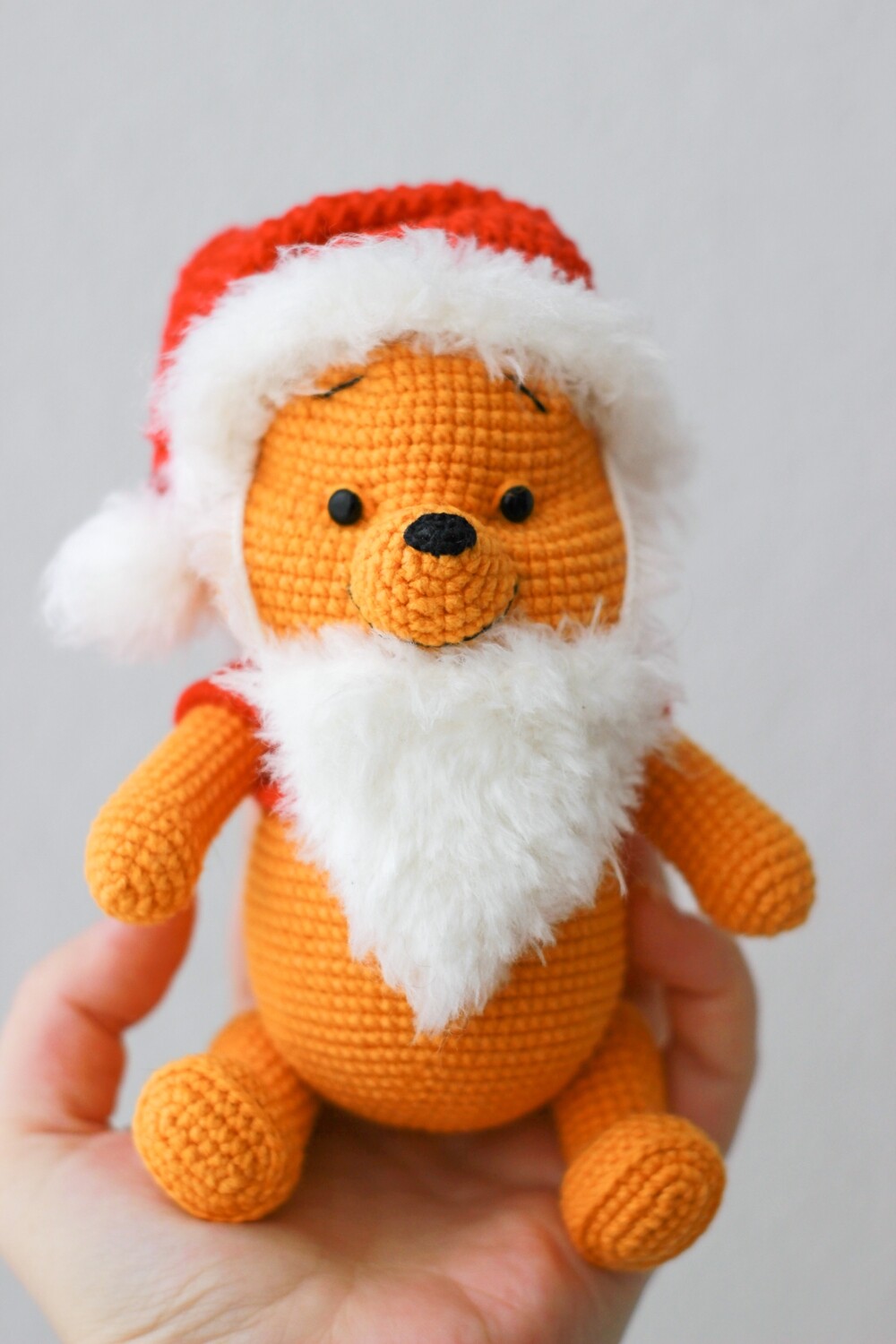 FREE Crochet pattern | Christmas Hat & Beard for Pooh bear | PDF | ENGLISH