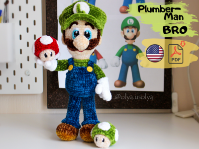 Crochet Pattern | Plumber Man Bro | PDF | ENGLISH |