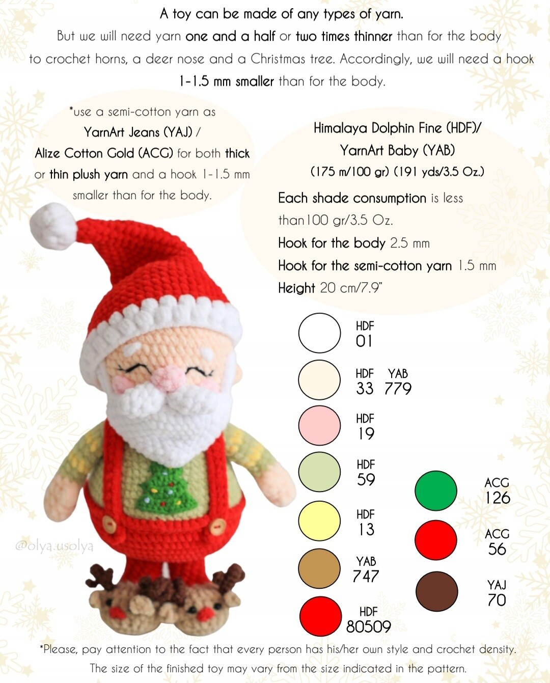 Crochet Pattern | Cozy Santa | PDF | ENGLISH |