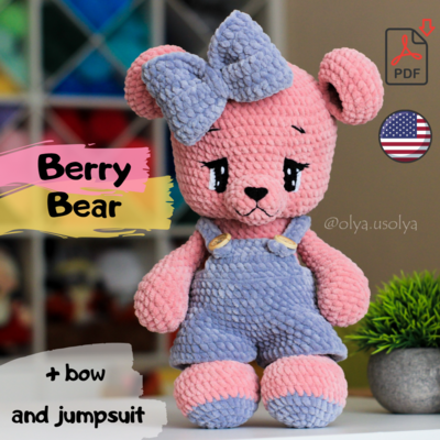 Crochet Pattern | Berry Bear | PDF | ENGLISH  |