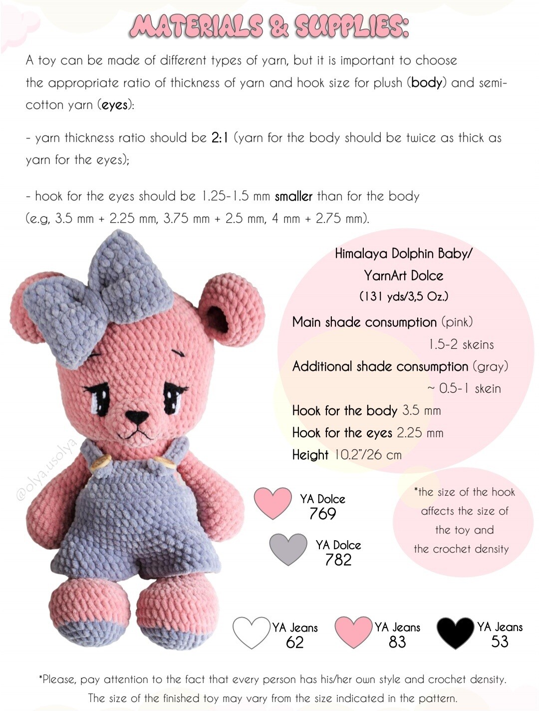 Crochet Pattern | Berry Bear | PDF | ENGLISH |