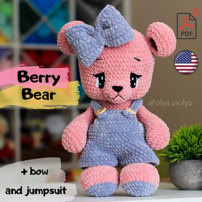 Crochet Pattern | Berry Bear | PDF | ENGLISH | Crochet Pattern | Berry Bear | PDF | ENGLISH |