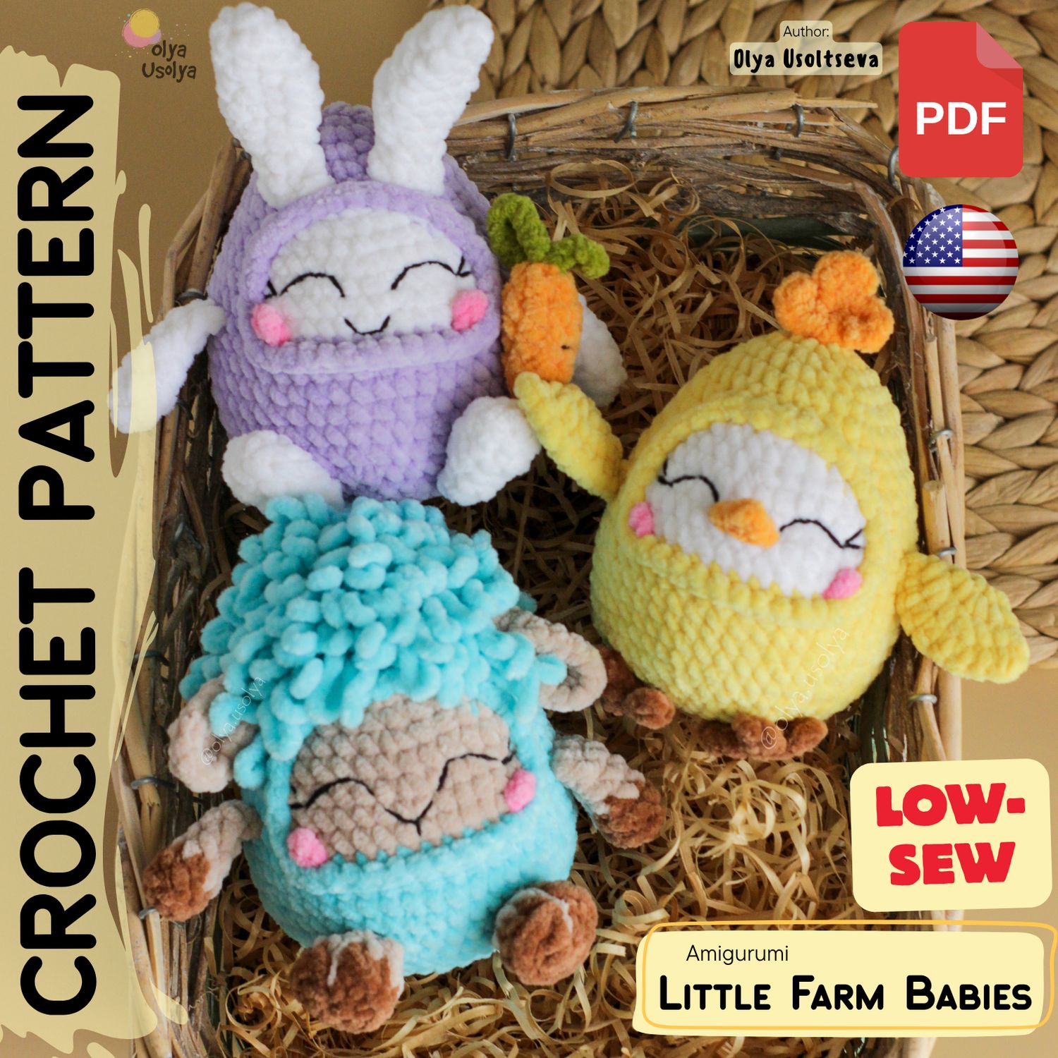 Crochet Pattern | Little Farm Babies 3-in-1 | PDF | ENGLISH