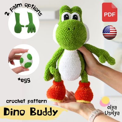 Crochet Pattern | Dino Buddy | Adventure Green Dinosaur with Egg | PDF | ENGLISH |