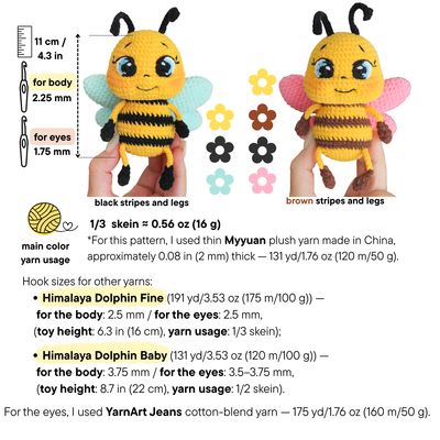 Crochet Pattern | Buzzy Juju Bee Amigurumi | PDF | ENGLISH
