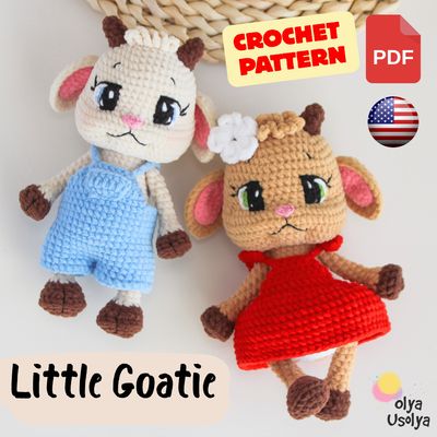 Crochet Pattern | Little Goatie | Goat Amigurumi | PDF | ENGLISH | Crochet Pattern | Little Goatie | Goat Amigurumi | PDF | ENGLISH |