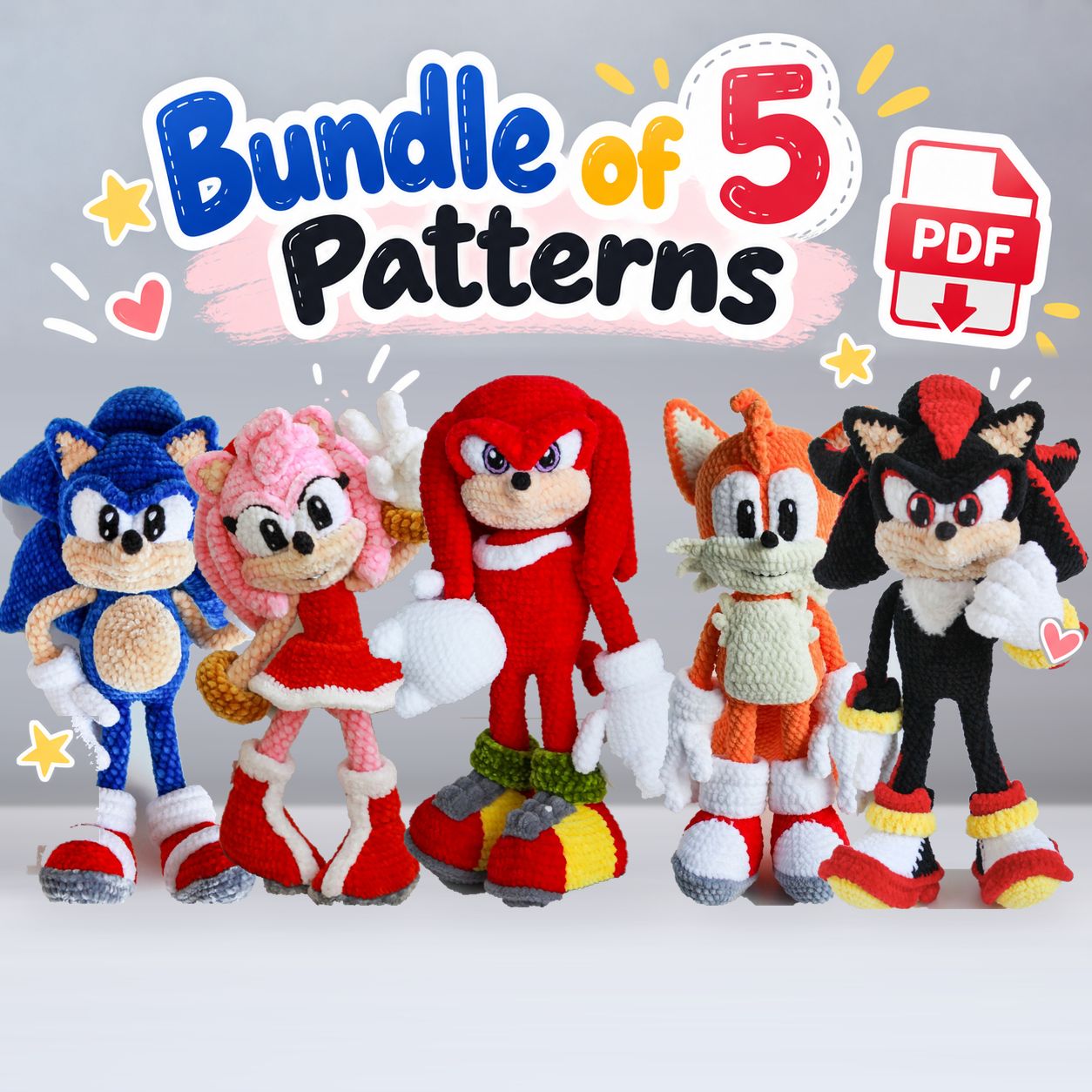 Crochet Pattern Bundle 5-in-1 | Super Prickle &amp; Friends | PDF | ENGLISH |