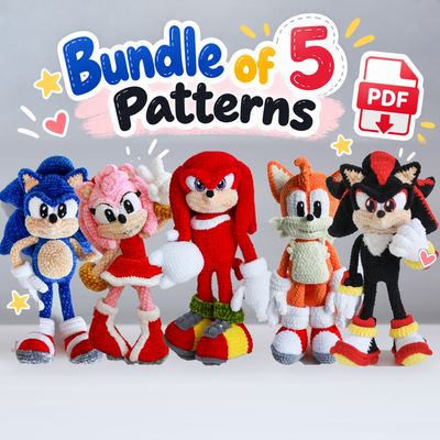 Crochet Pattern Bundle 5-in-1 | Super Prickle &amp; Friends | PDF | ENGLISH |