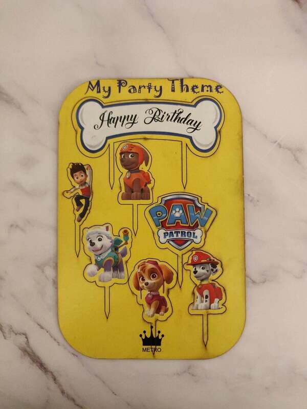 MDF Cartoon Theme Topper