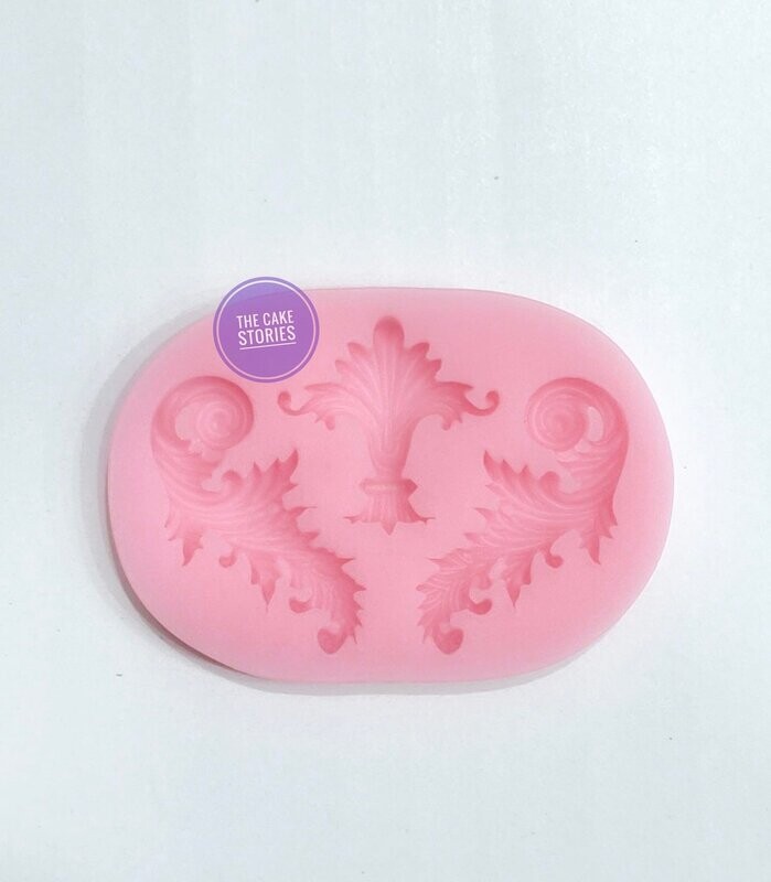 Silicone Fondant Mould | Vintage Style Fondant Decoration| Small size | Fondant Cake | Corner Decoration Mould