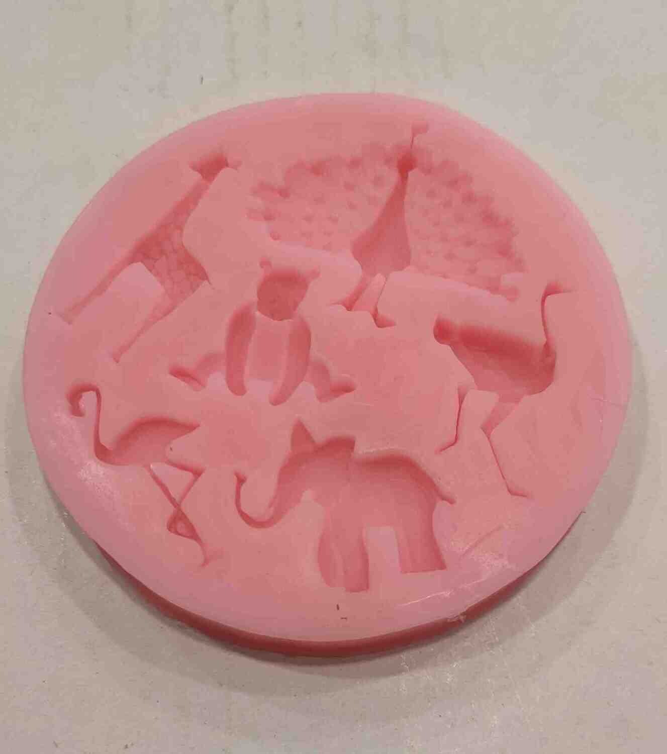 Generic 3D Animal Silicone Fondant Mold Cake Decorating Mould | Wild animals |