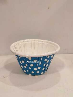 Cup Cake Mould | Muffin Colour Paper Cups Direct Baking | Tart Baking Mould | Blue polka dots
