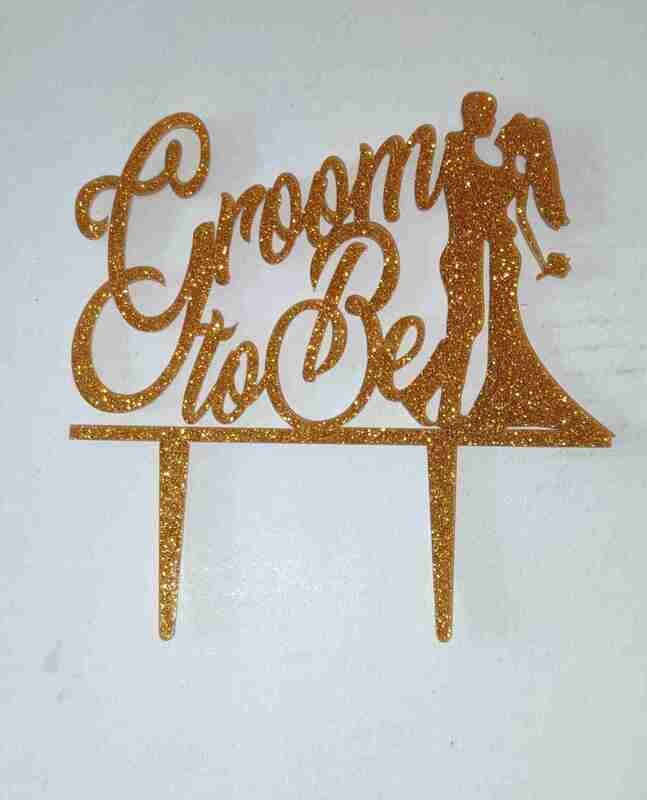 Acrylic Cake topper | Groom To Be| Glitter acrylic 3mm thickness| wedding cakes | cake decoration