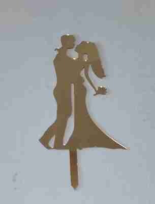 Acrylic Cake Topper Gold | Bride Groom | Cakes for wedding | 2mm thickness | 1020