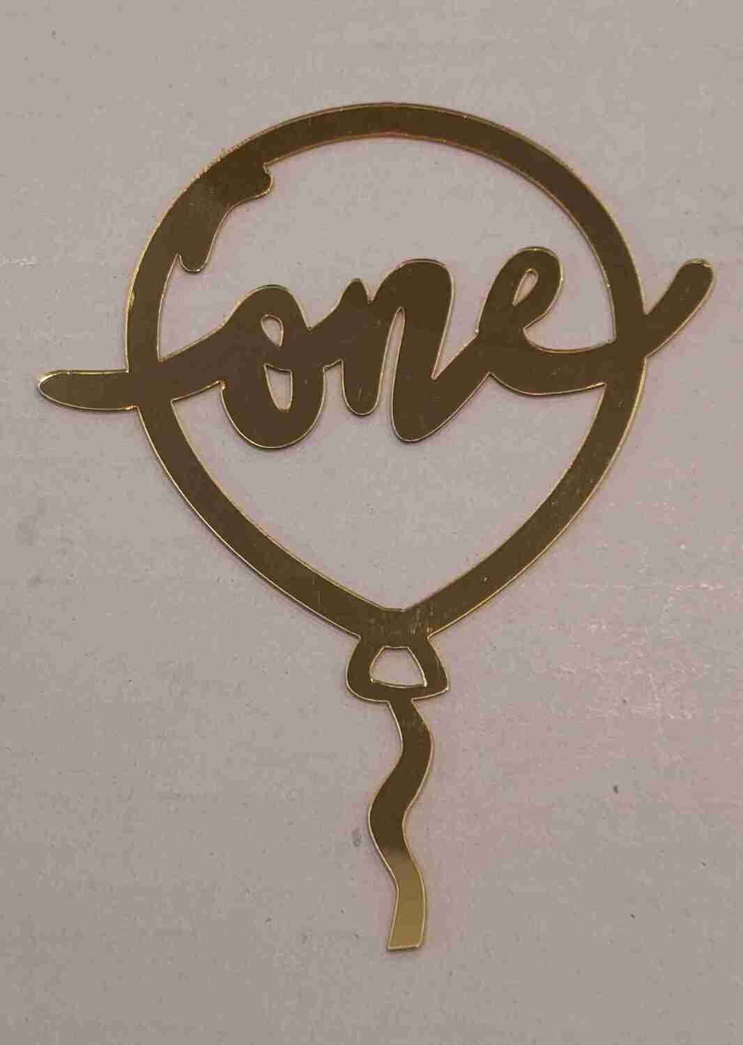 Acrylic Cake Topper Gold | One Topper | First Birthday topper | Anniversary cake topper | cake for occasion | 2mm thickness