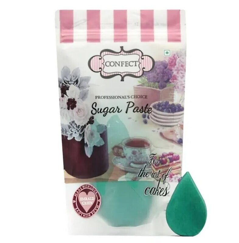 Confect Emerald Green Sugar Paste 1 Kg Confect Emerald Green Sugar Paste 1 Kg