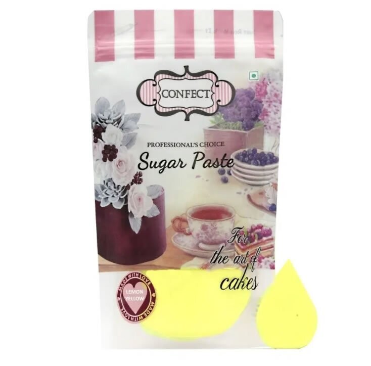 Confect Lemon Yellow Sugar Paste
1 Kg