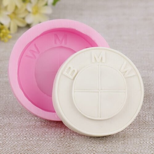 Silicone Luxury Car Designer Logo Mould Fondant Mould, BMW Logo Fondant Cake